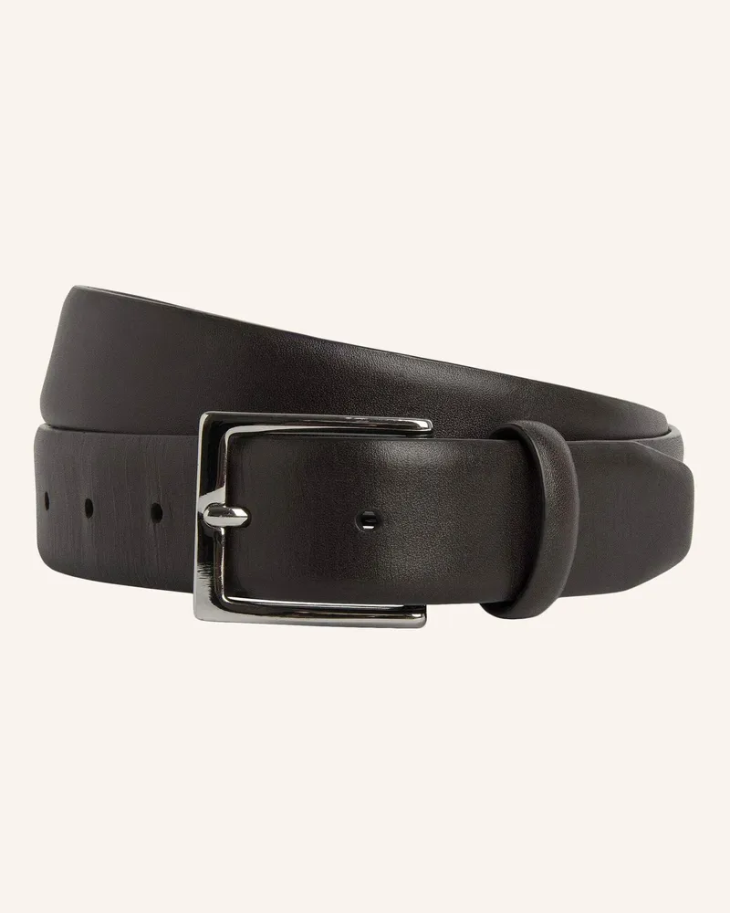 Hackett Gürtel 32MM CACTUS EDGE Dunkelbraun