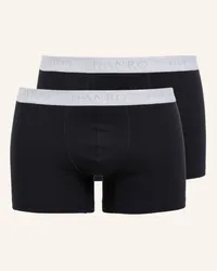 Hanro 2er-Pack Boxershorts COTTON ESSENTIALS Schwarz