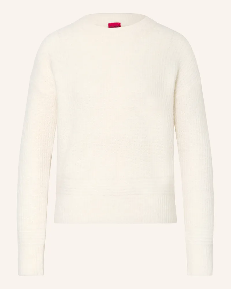 HUGO BOSS Pullover Scevanu weiss Creme