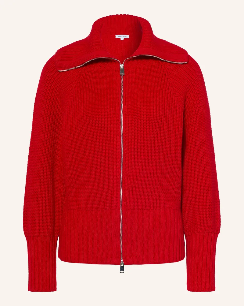 Mrs & HUGS Strickjacke rot Rot