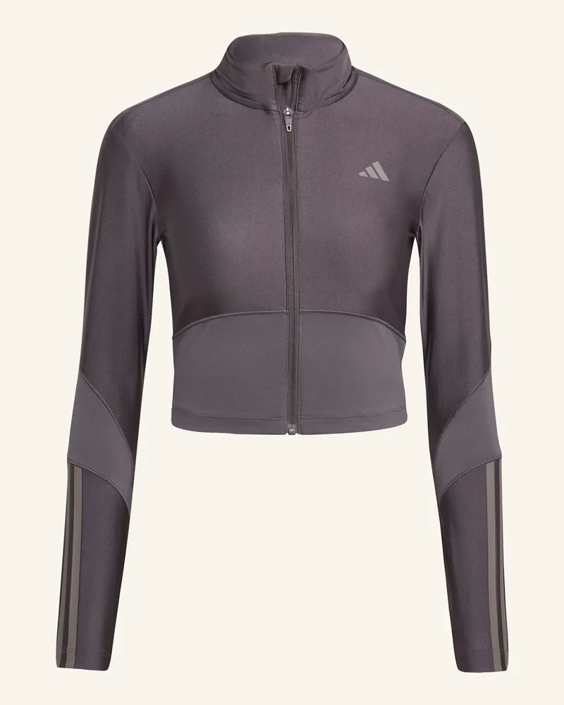 adidas HYPERGLAM SHINE JACKE MIT DURCHGEHENDEM REISSVERSCHLUSS Grau