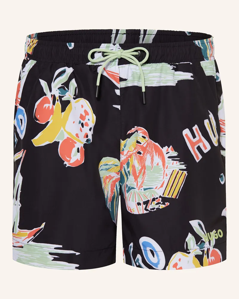HUGO BOSS Badeshorts CALALA Schwarz