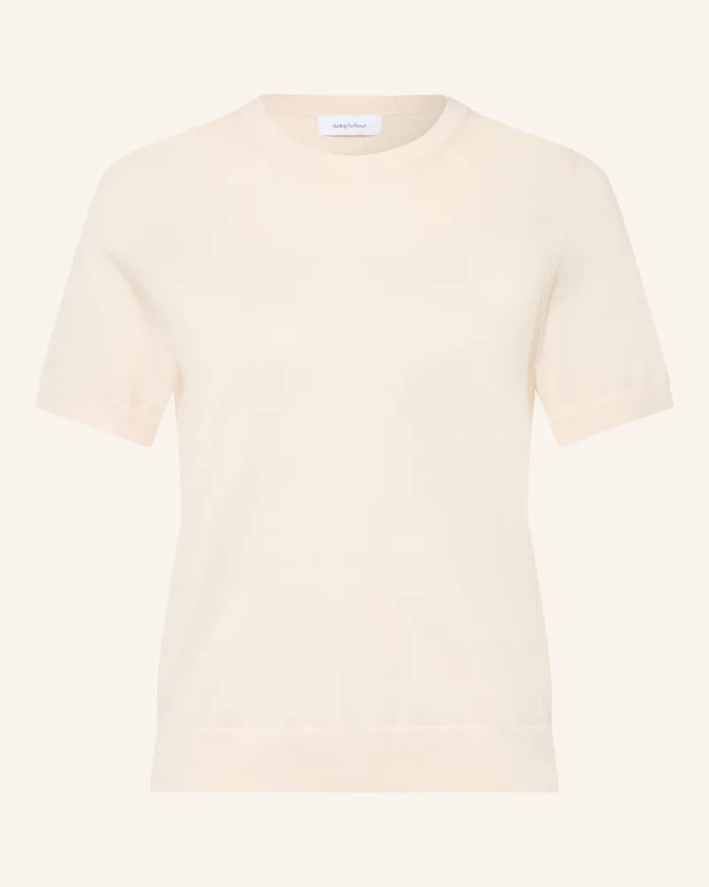 Darling Harbour Strickshirt Aus Merinowolle weiss Offwhite