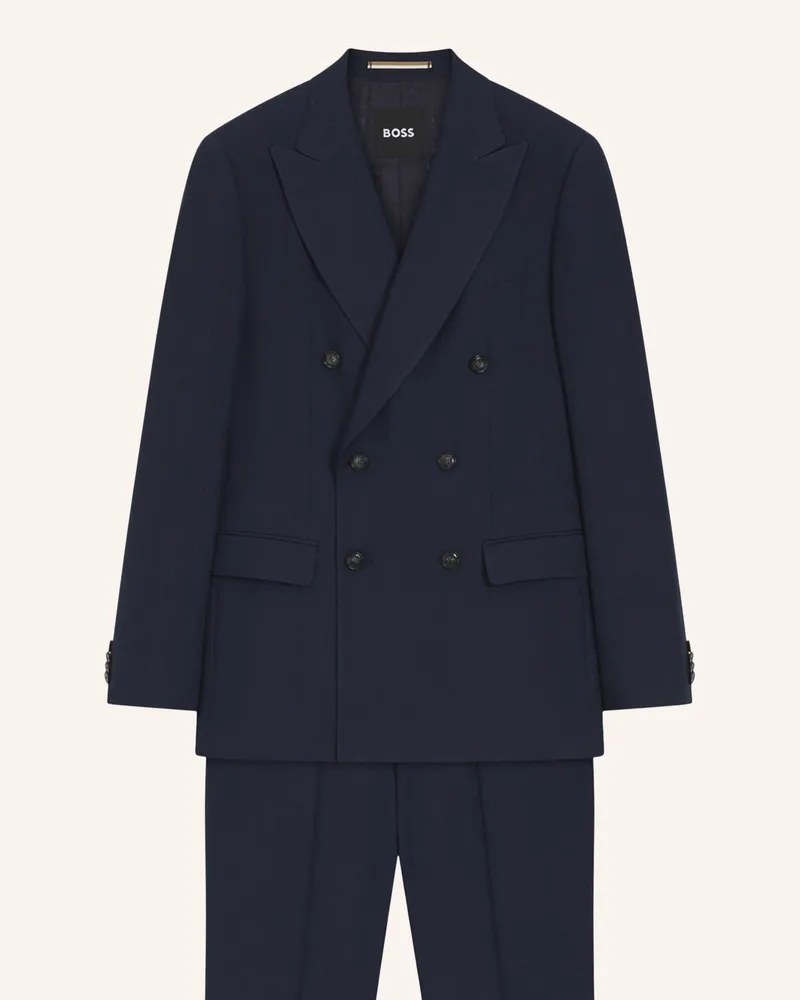 HUGO BOSS Business Anzug H-HUGE-2PCS-DB-254 Slim Fit Dunkelblau
