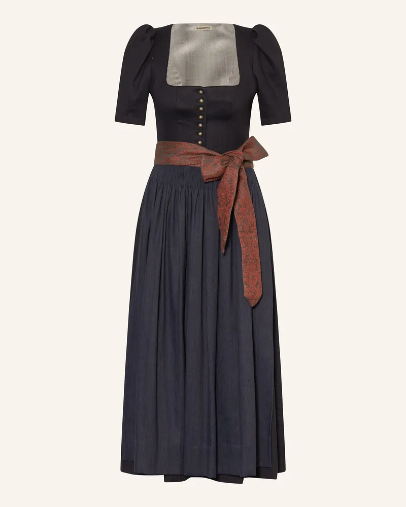 Gottseidank Dirndl Hanni blau Schwarz