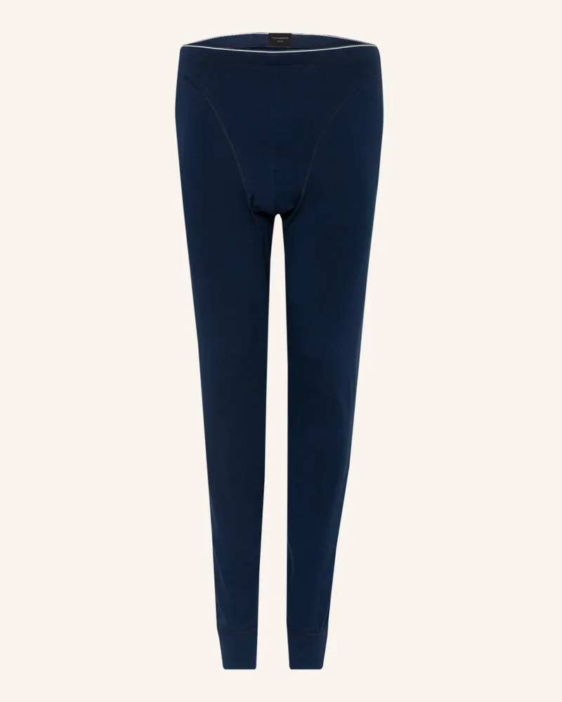 Schiesser Lange Unterhose 95/5 blau Dunkelblau