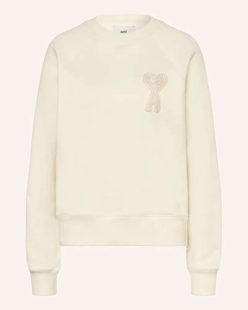 AMI Paris Sweatshirt Ecru