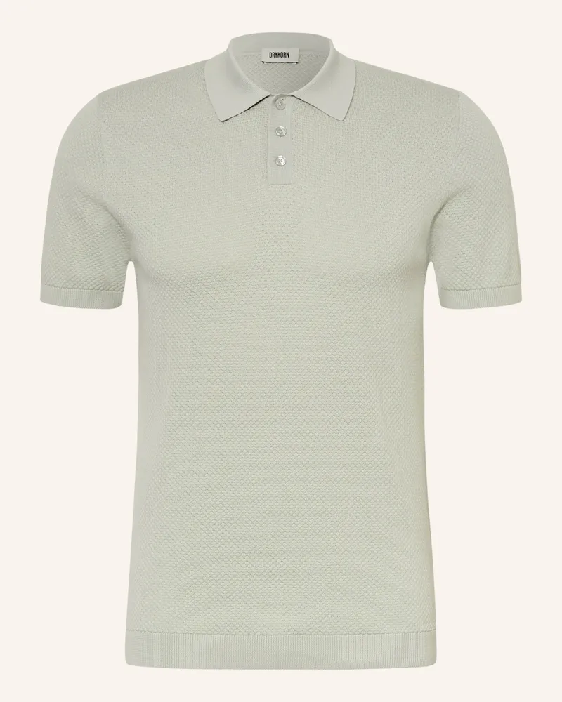 Drykorn Strick-Poloshirt TRITON Regular Fit Hellgrün