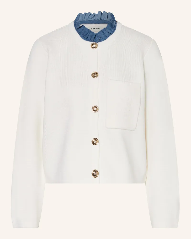 Sandro Strickjacke Ecru