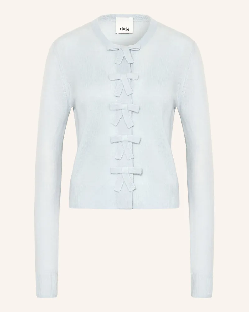 ALLUDE Strickjacke Aus Cashmere blau Hellblau
