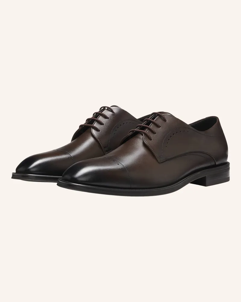 HUGO BOSS Business-Schnürschuh Tayil_Derb_Buct braun Dunkelbraun