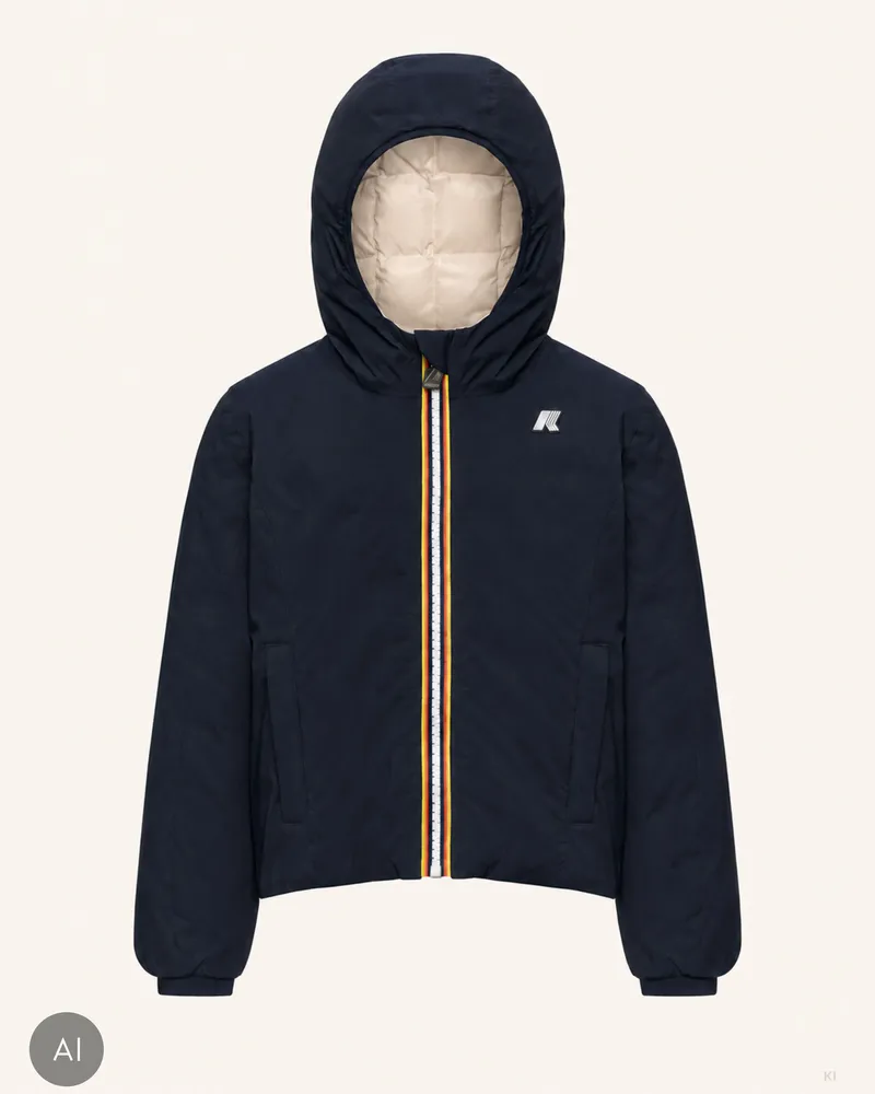 K-Way Winterjacke P. St Thermo Double Zum Wenden blau Blau