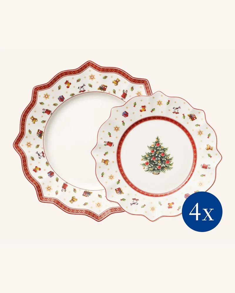 Villeroy & Boch Teller-Set, 8-Teilig Toy's Delight rot Rot