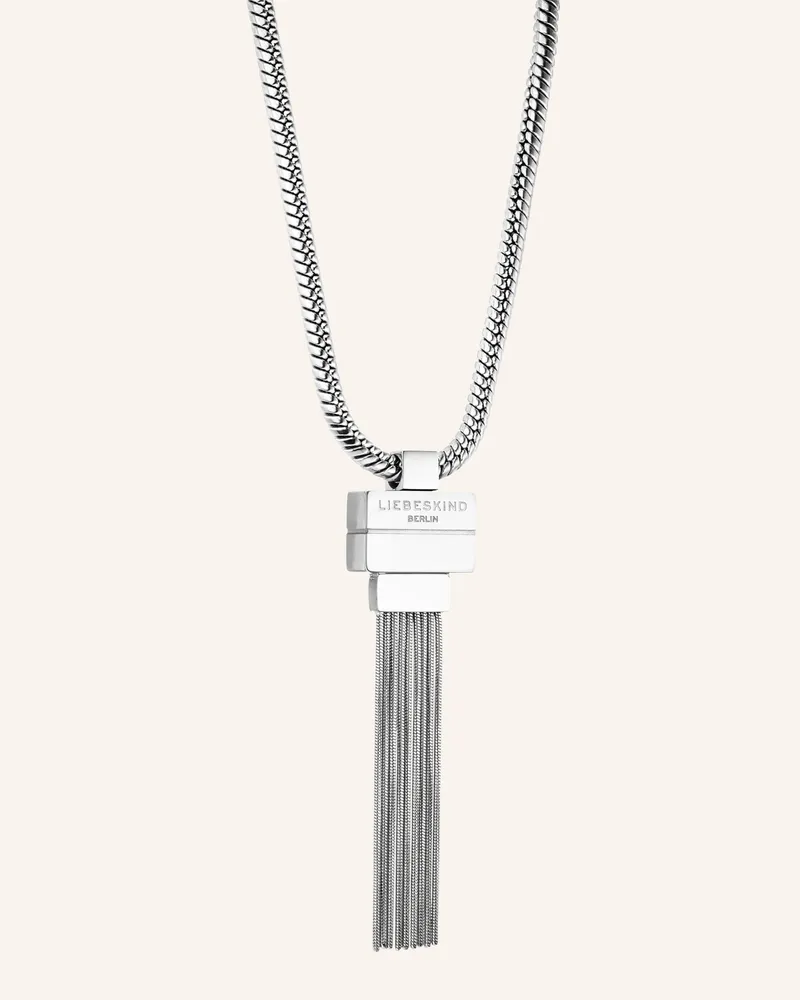 Liebeskind Halskette  Aus  Edelstahl silber Silber