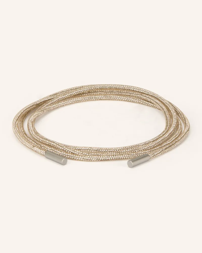 Luisa Cerano Gürtel mit Schmucksteinen Gold