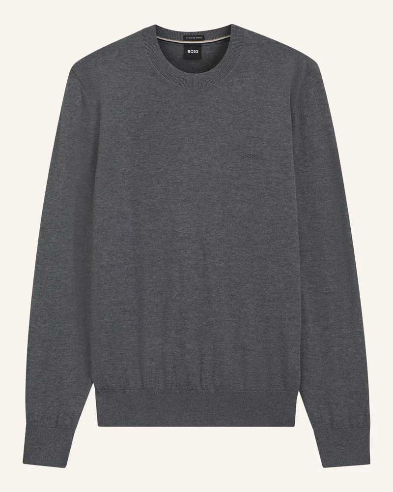 HUGO BOSS Pullover H-Leno Regular Fit grau Grau