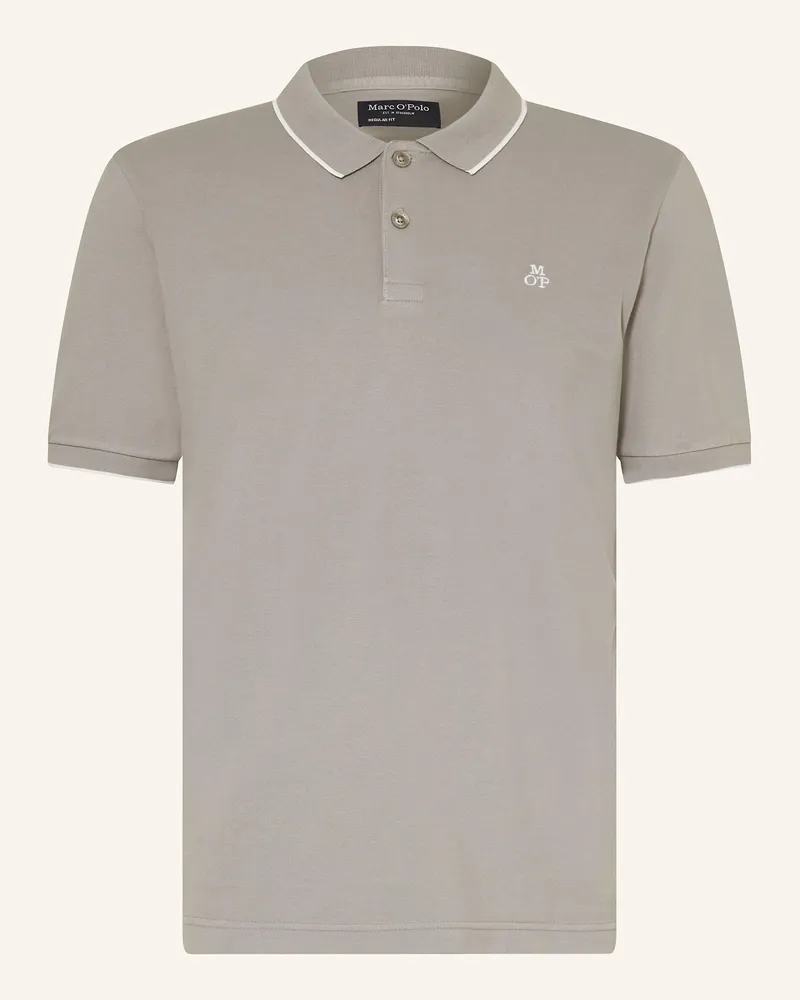 Marc O'Polo Piqué-Poloshirt Regular Fit Grau