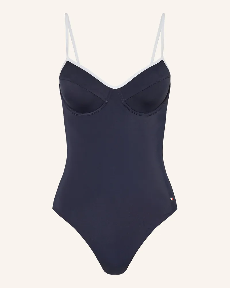 Tommy Hilfiger Bügel-Badeanzug Dunkelblau