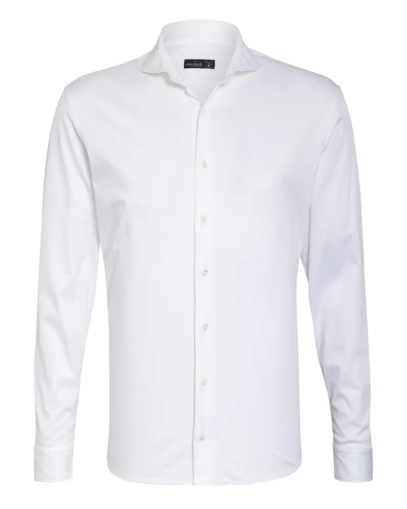 van Laack Jerseyhemd Per Tailor Fit weiss Weiss