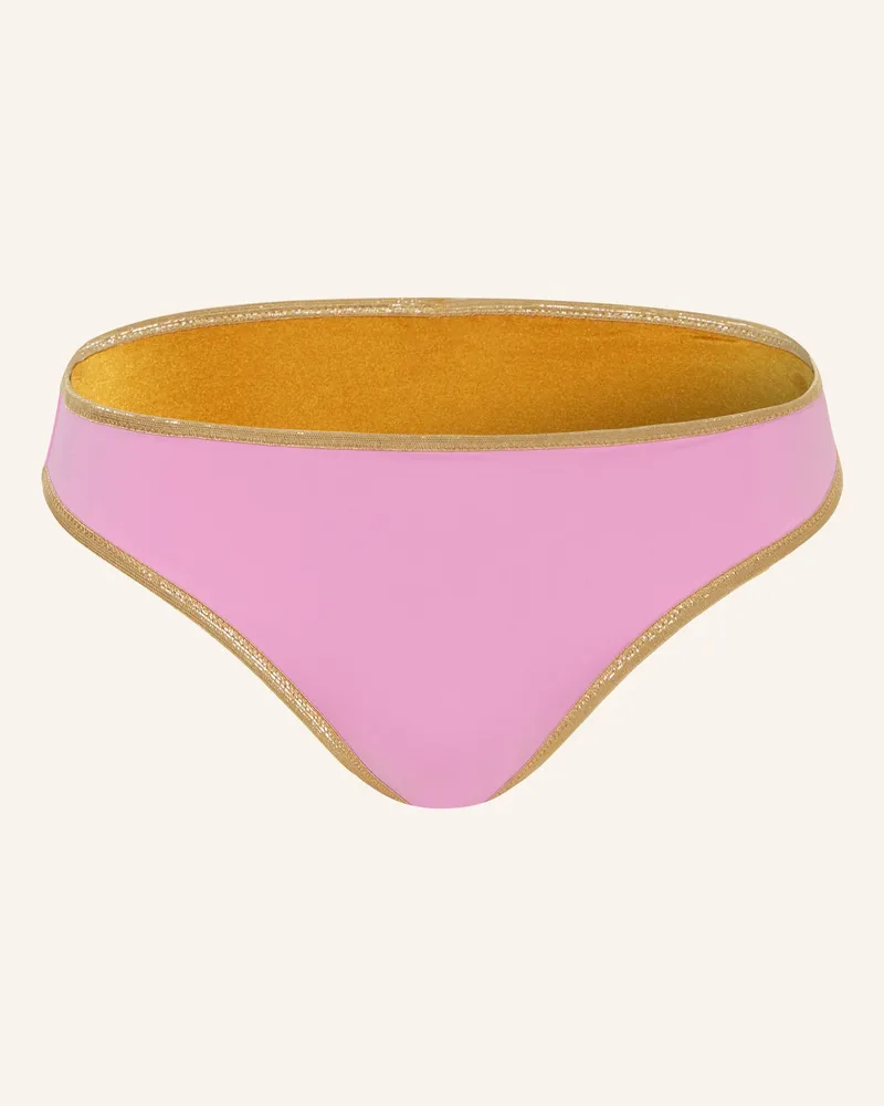 MYMARINI Basic-Bikini-Hose SHINE zum Wenden mit UV-Schutz 50 Rosa