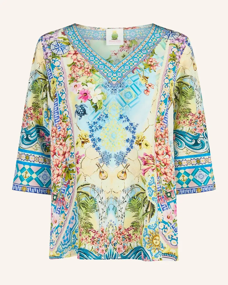 Princess goes Hollywood Tunika Aus Seide Mit Schmucksteinen blau Blau