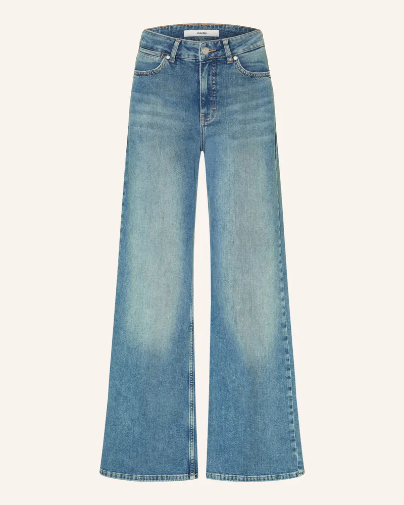 someday. Wide Leg Jeans Cellma Iconic blau 70317