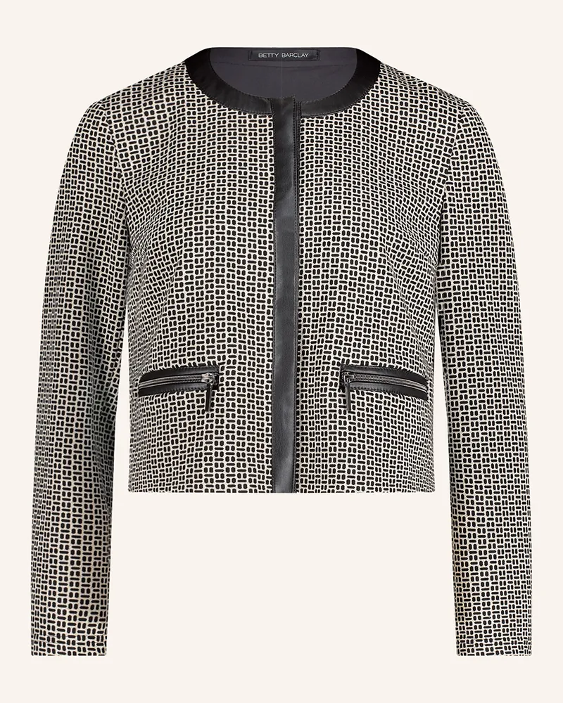 Betty Barclay Kastenjacke beige Schwarz