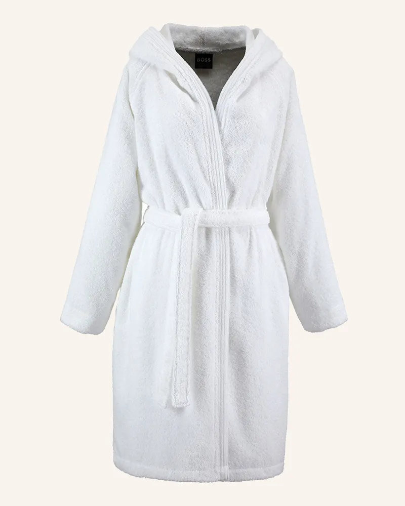 HUGO BOSS Bademantel Edge weiss Weiss