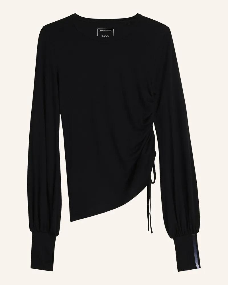 Y-3 Y-3 Longsleeve, Wolle, Kordelzug schwarz Schwarz