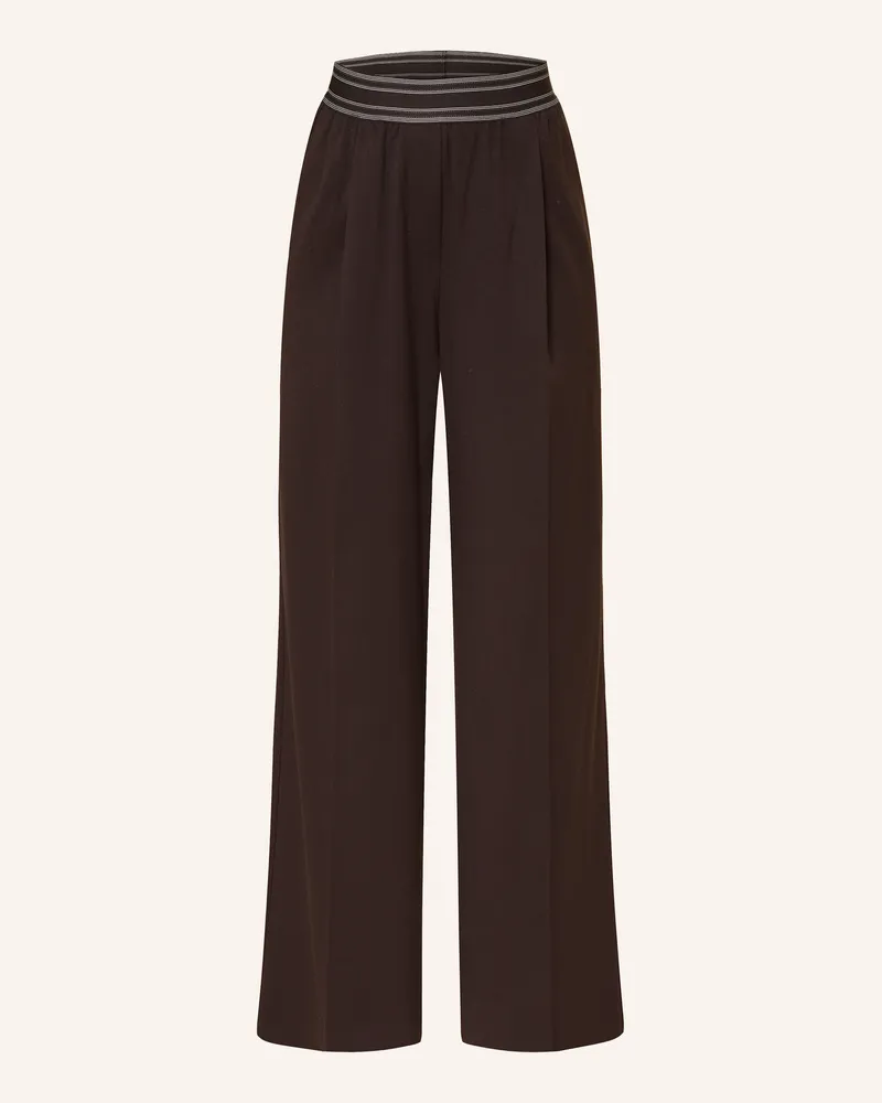 Reiss Marlenehose CAMELIA Dunkelbraun