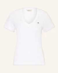 Gant T-Shirt Weiss