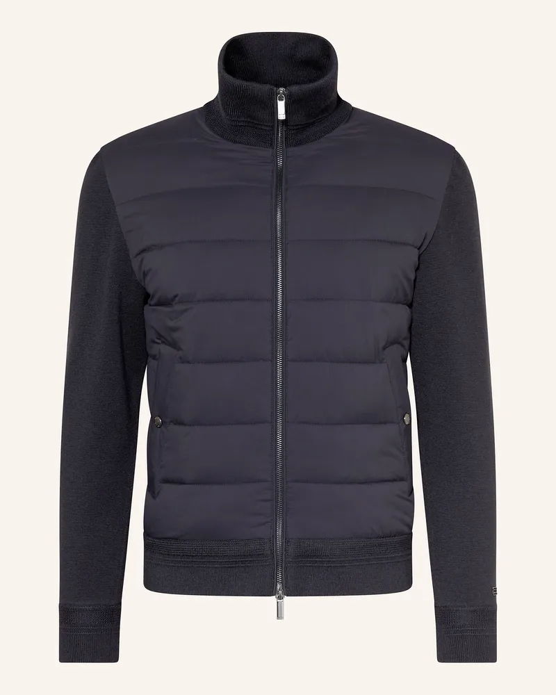 Tommy Hilfiger Steppjacke Im Materialmix blau Dunkelblau