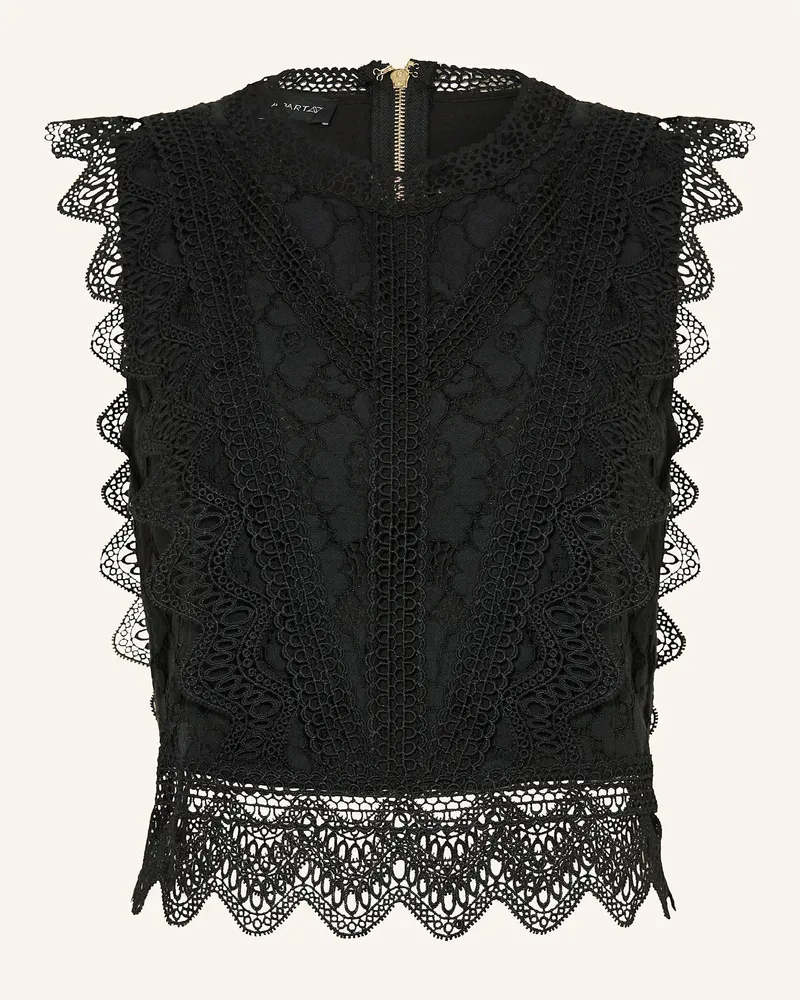 Apart Spitzentop Schwarz