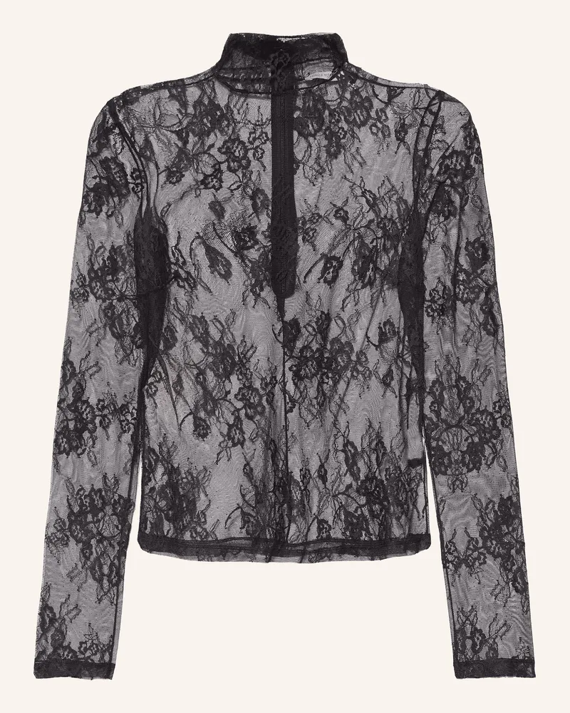 Patrizia Pepe Longsleeve Aus Spitze schwarz Schwarz