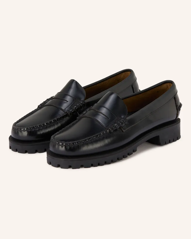 Sebago Penny-Loafer Dan Lug schwarz Schwarz