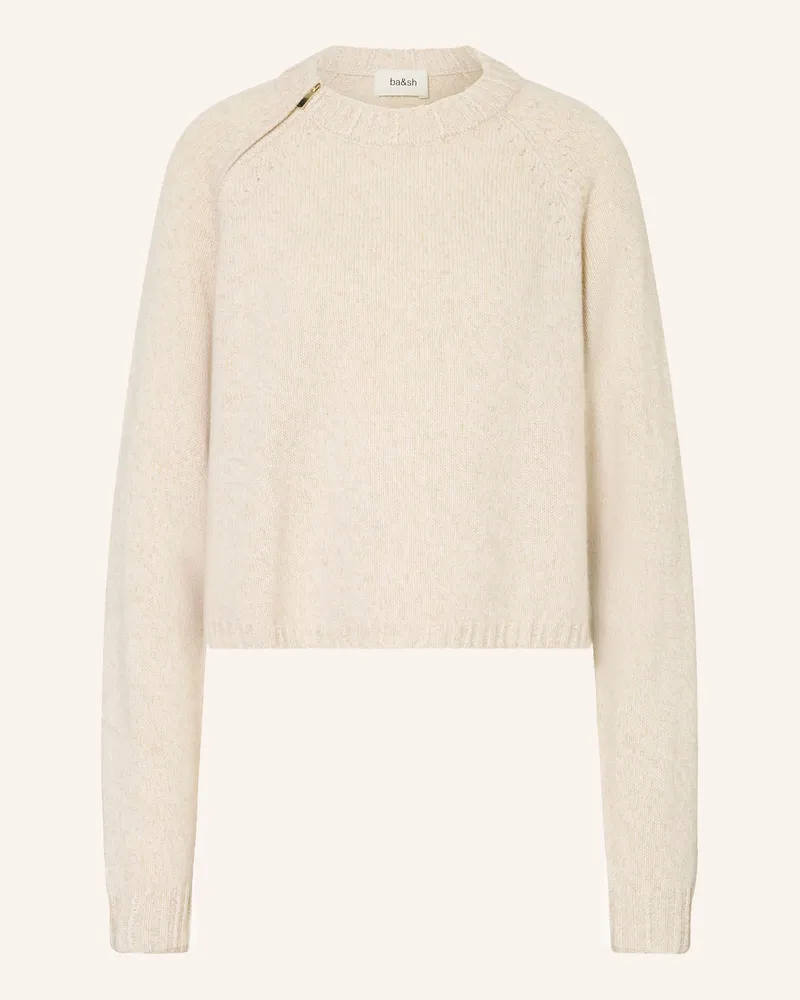 ba&sh Pullover Corvy Aus Cashmere beige Creme