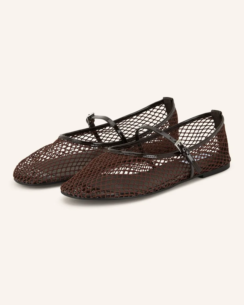 Steve Madden Mary-Jane-Ballerinas MAGS Dunkelbraun