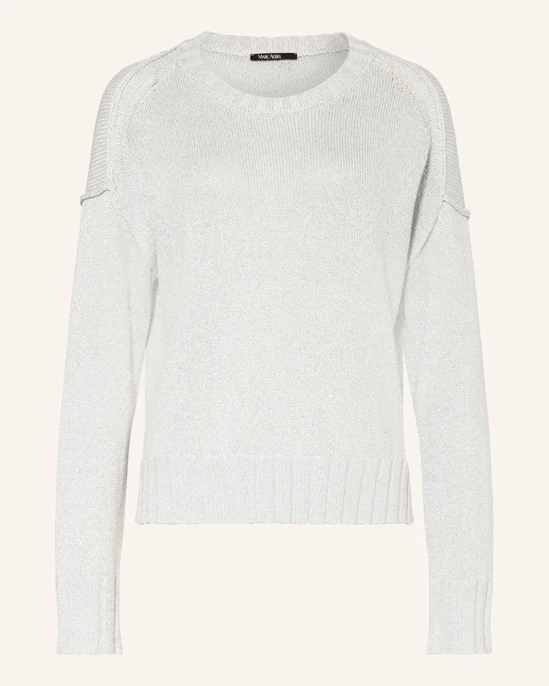 MARC AUREL Pullover mit Glitzergarn Silber