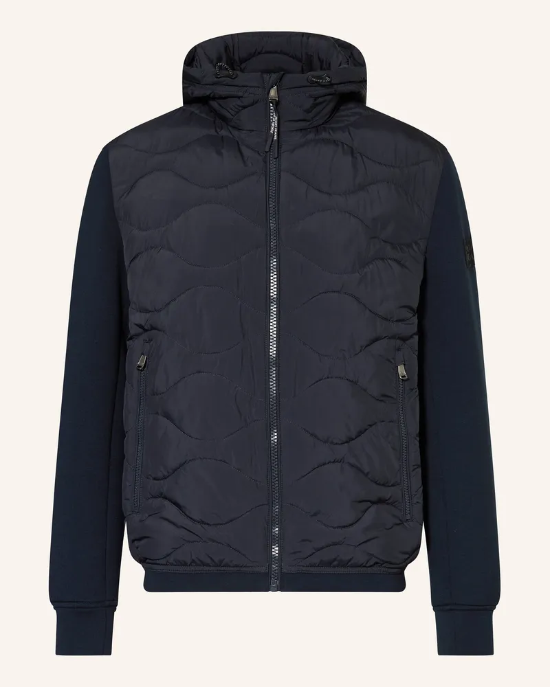 JOOP! Steppjacke Im Materialmix blau Dunkelblau