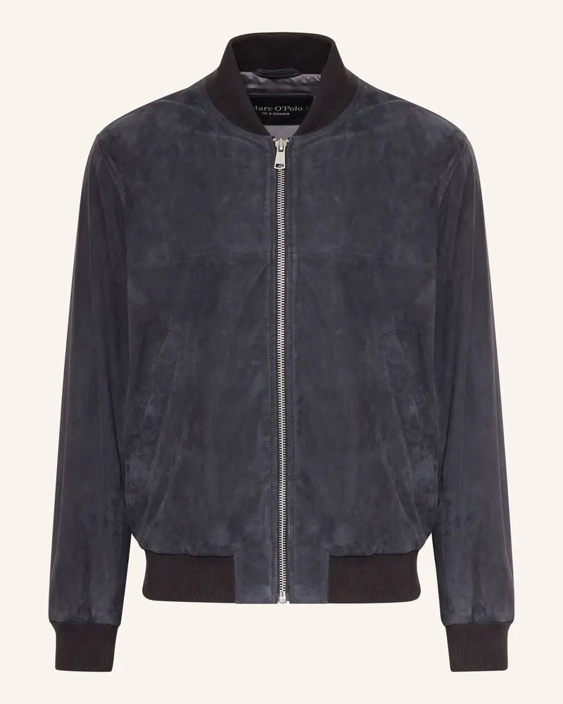 Marc O'Polo Lederblouson blau Dunkelblau