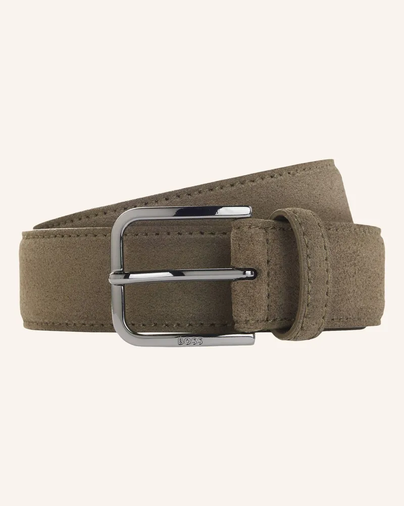 HUGO BOSS G�Rtel Madison-B1_Sdgm_Sz35 gruen Dunkelgrün