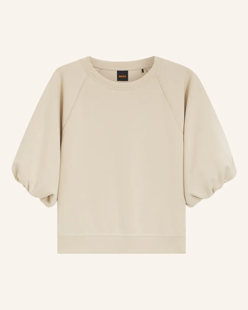HUGO BOSS Sweatshirt C_ETAMI Oversize Fit Beige