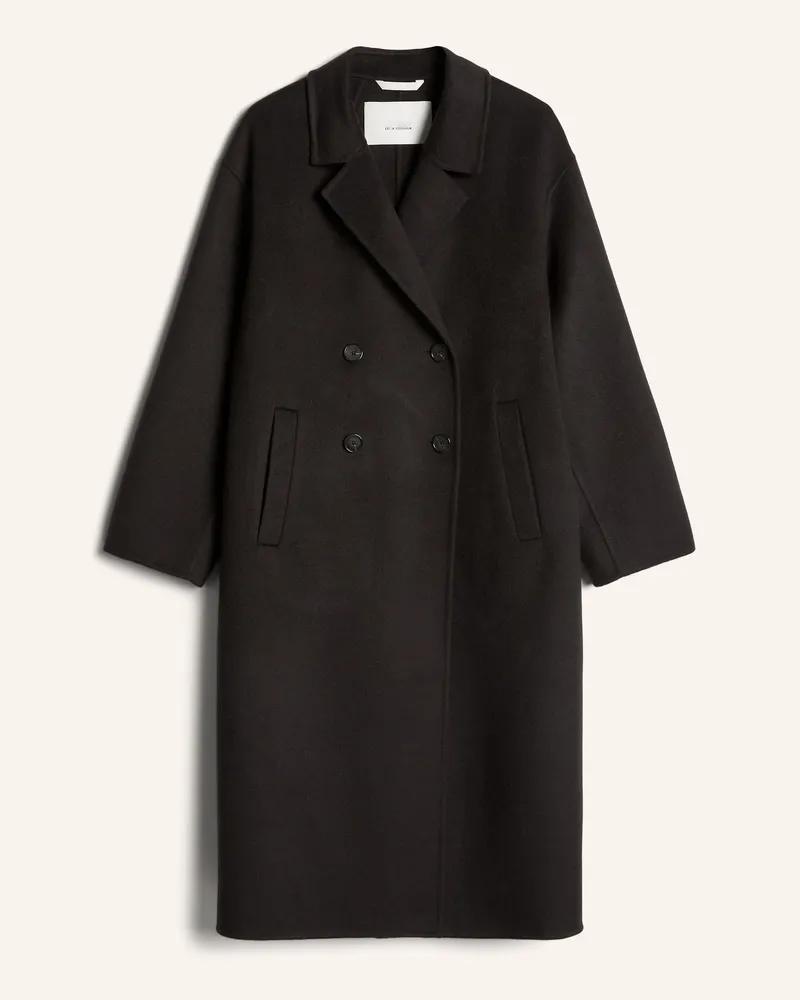 Marc O'Polo Wollmantel schwarz Schwarz