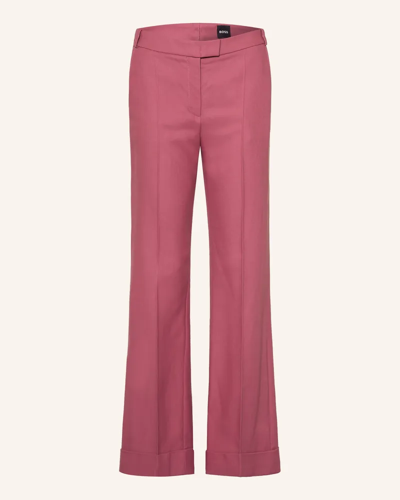 HUGO BOSS Marlenehose Talia rot Altrosa