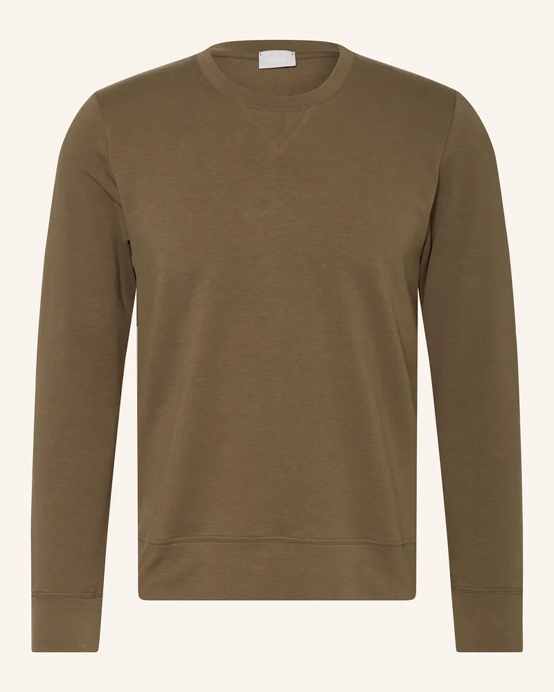 Mey Lounge-Sweatshirt Serie Enjoy gruen Khaki
