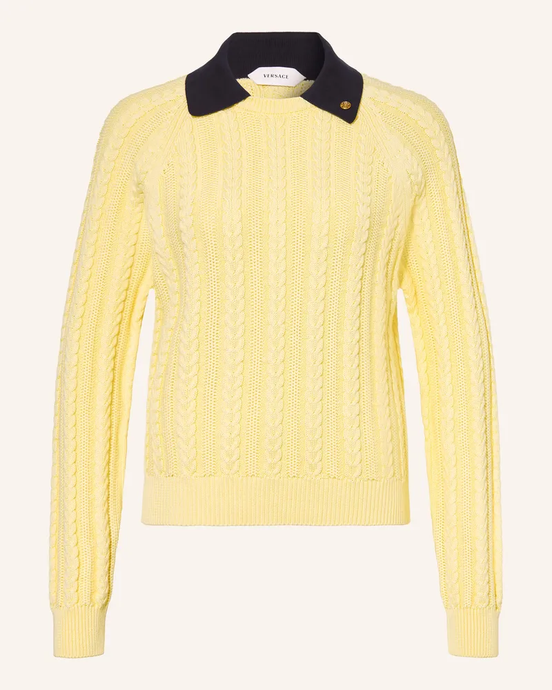 Versace Pullover gelb Hellgelb