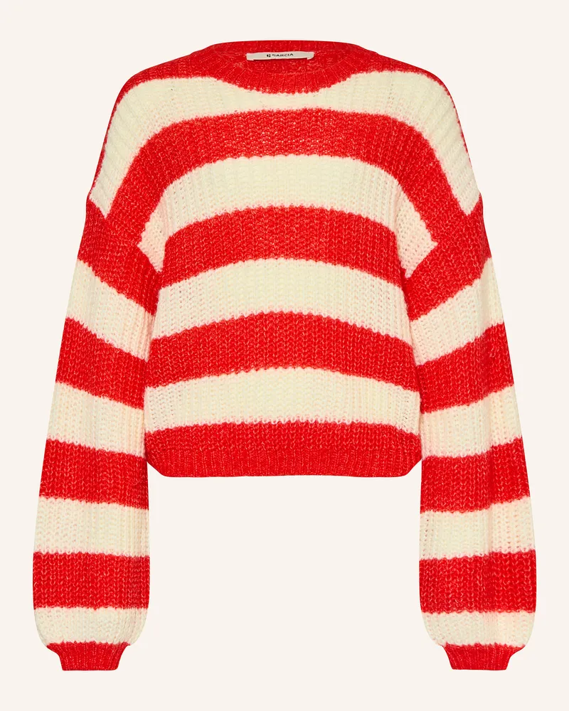 Garcia Jeanswear Oversized-Pullover Rot