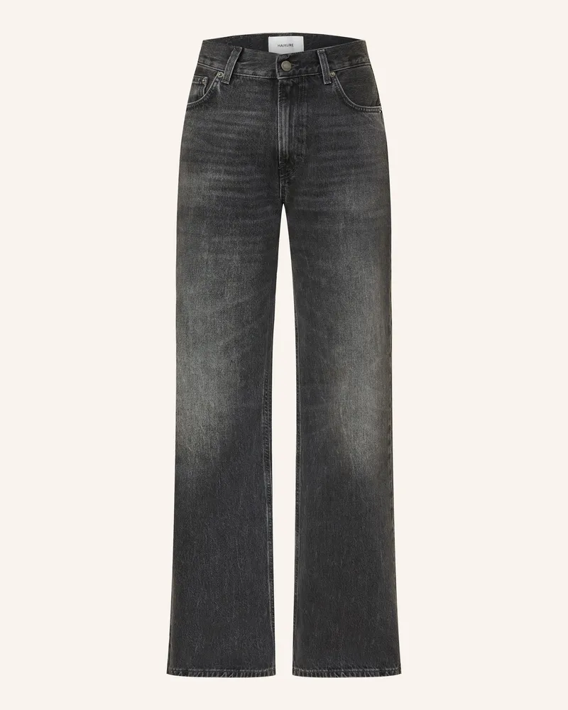 Haikure Straight Jeans Korea schwarz L902c