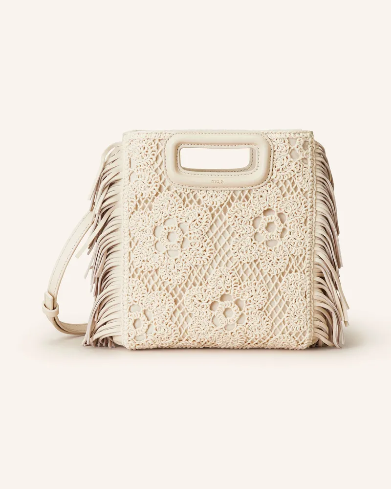 Maje Handtasche Creme