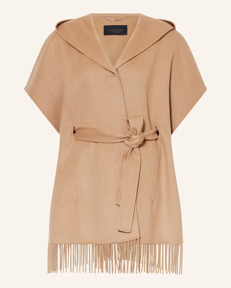 Elena Mirò Cape Camel